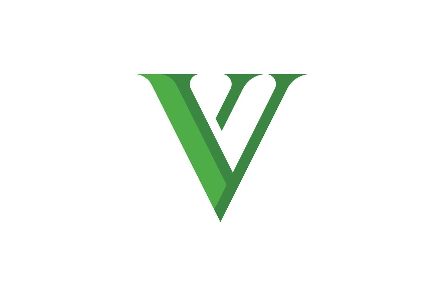 logotipo criativo da letra v vetor