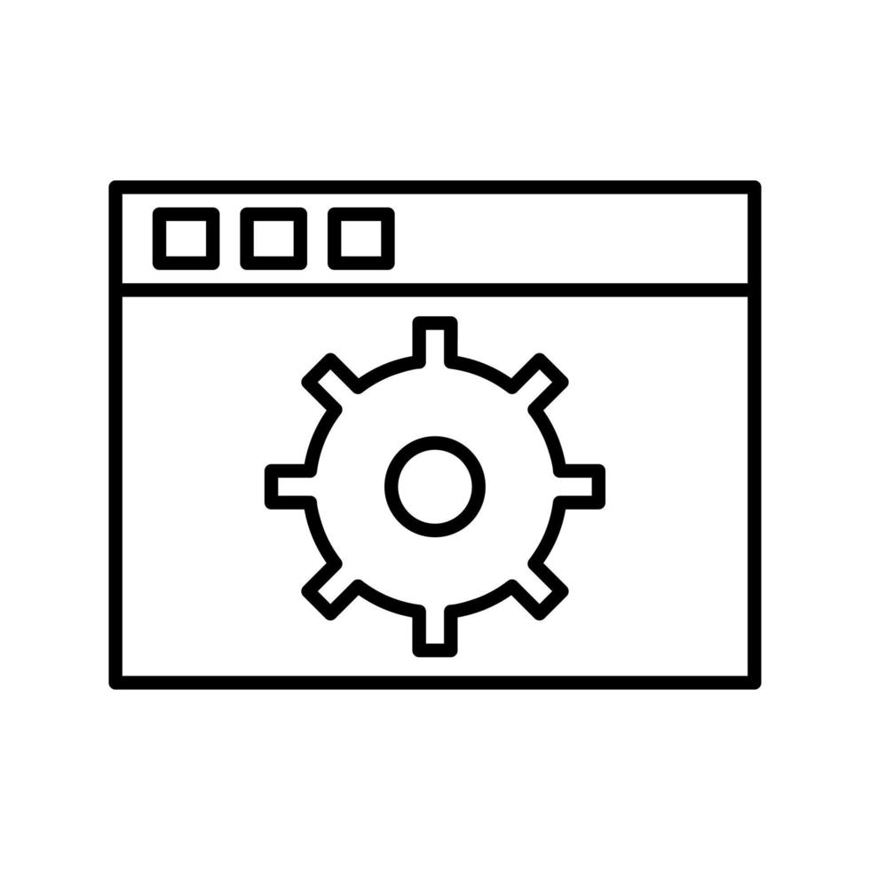 ícone de vetor de configurações exclusivas