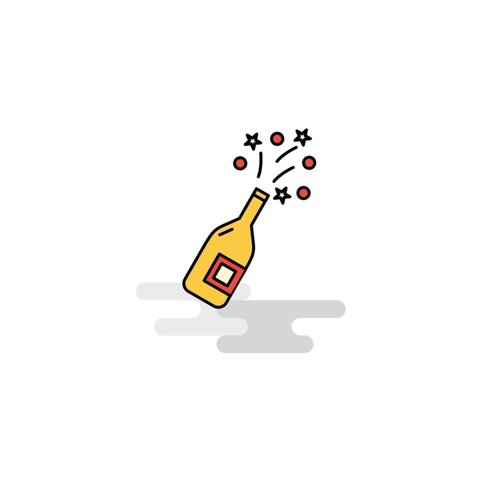 vetor de ícone de bebida de celebrações planas