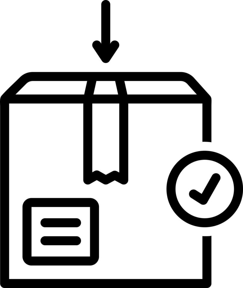 ícone de linha para produto vetor