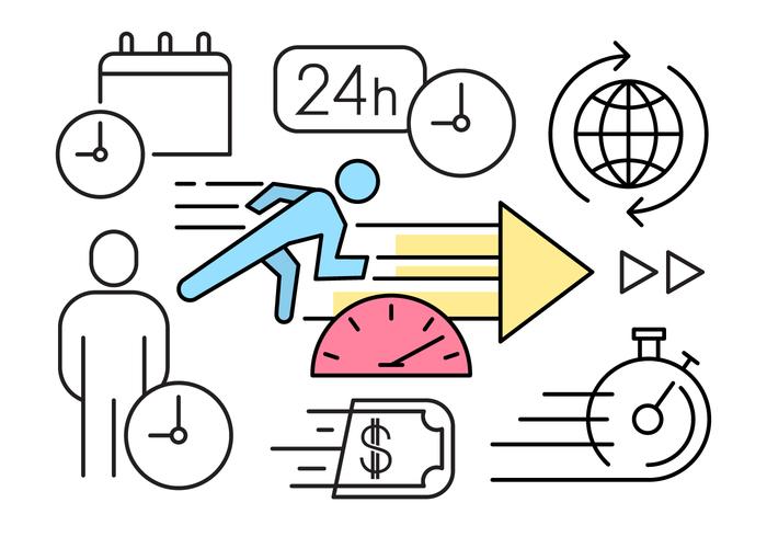 Linear Competitiva Negócios Elements Vector