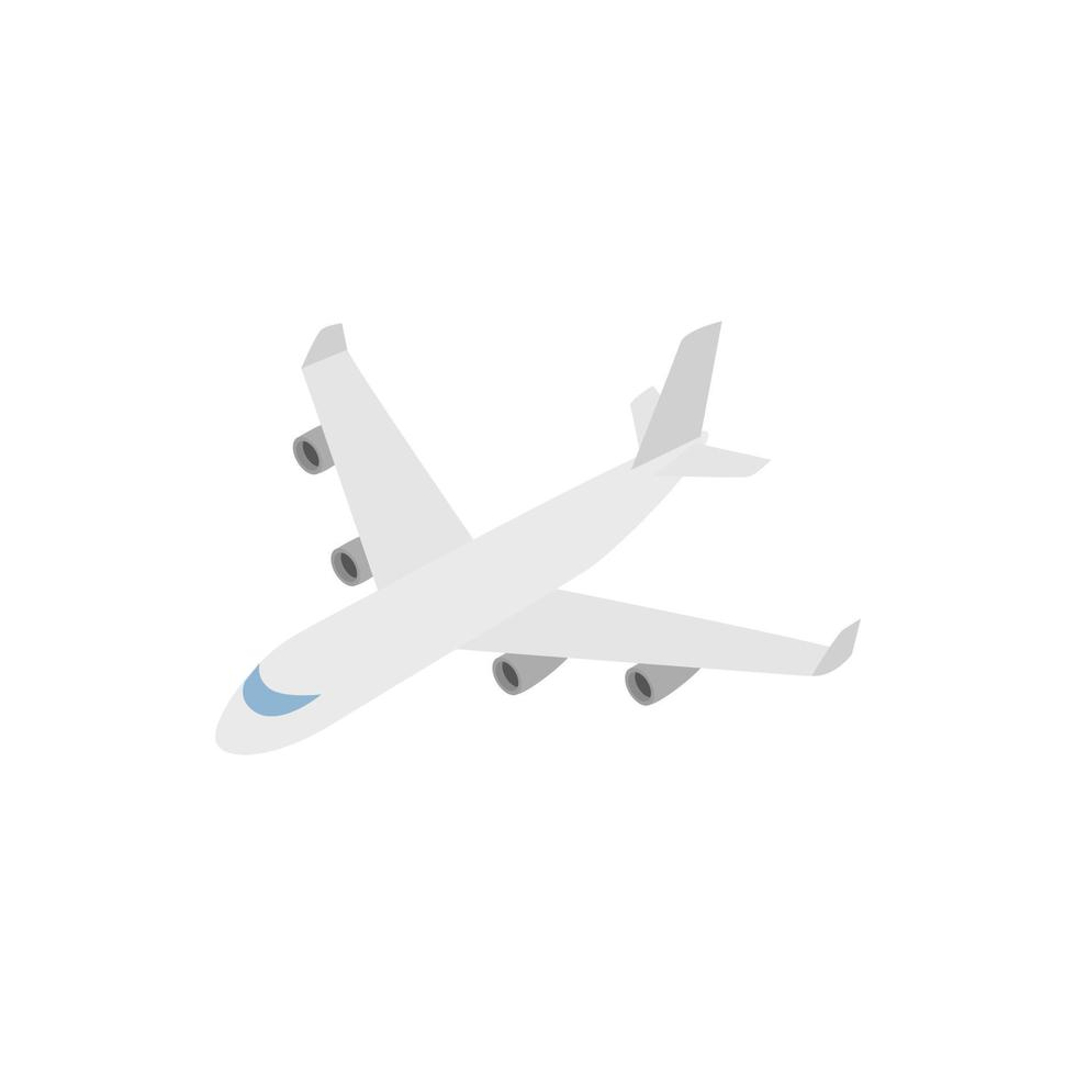 ícone do avião de carga, estilo 3d isométrico vetor