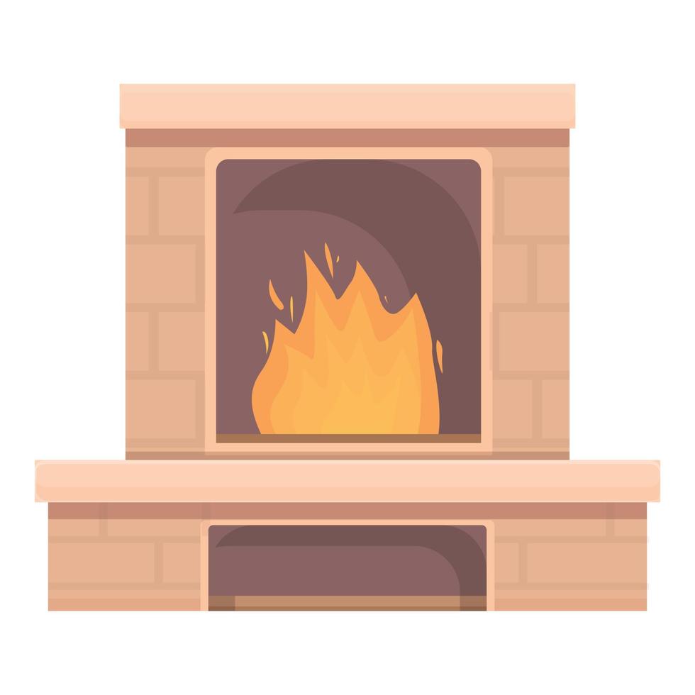 vetor de desenhos animados de ícone de forno de padaria. fogão de fogo