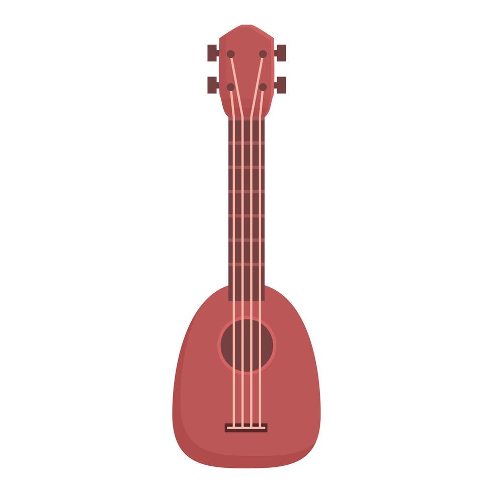 vetor de desenhos animados do ícone do ukulele do Havaí. instrumento bonito