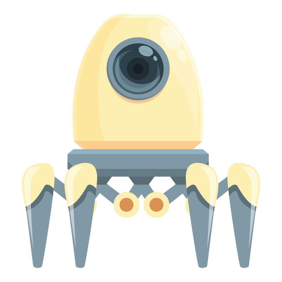 vetor de desenhos animados do ícone do robô aranha. brinquedo fofo