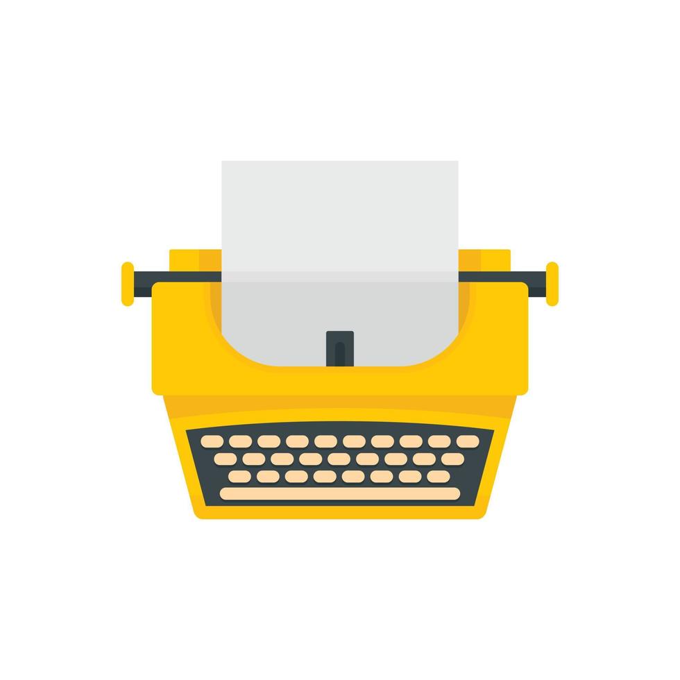 ícone de máquina de escrever à moda antiga, estilo simples vetor