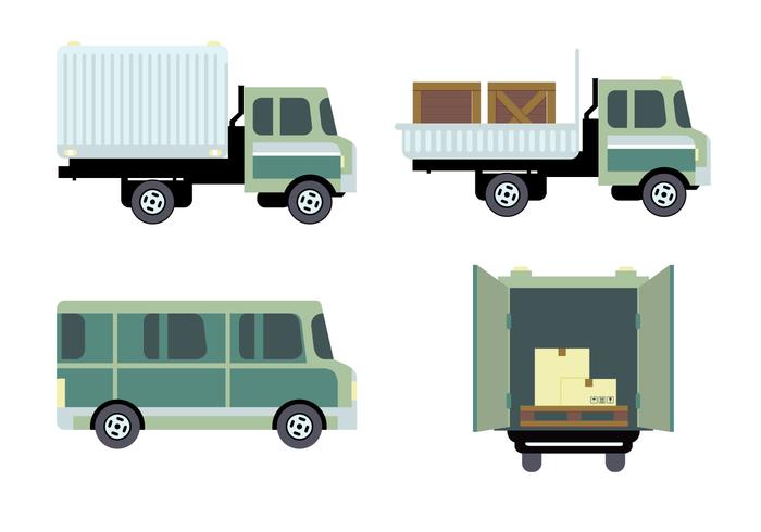 Transporte Logística Vector Set