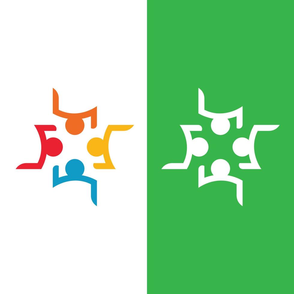 logotipo da comunidade e modelo de ícone de vetor de símbolo