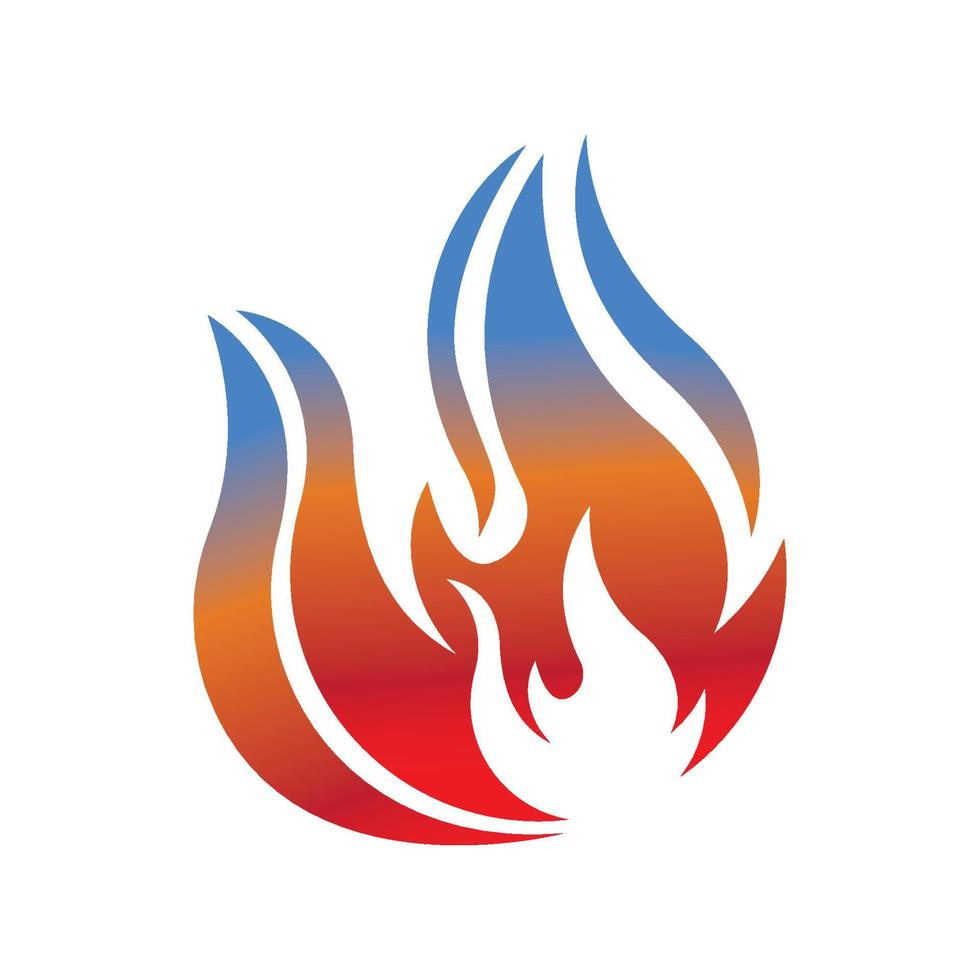 ilustração de design de logotipo de fogo e símbolo de fogo vetor