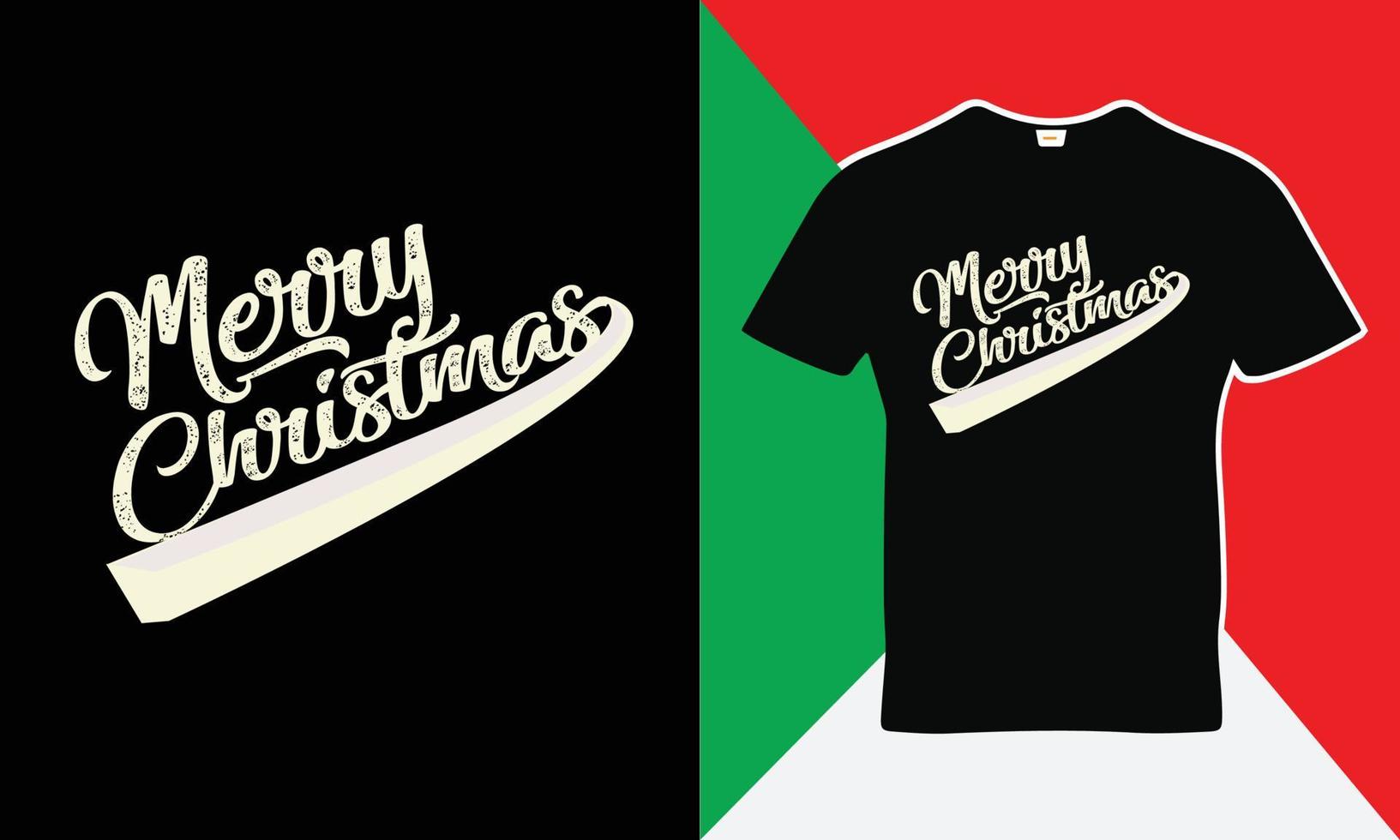 design de t-shirt de feliz natal vetor