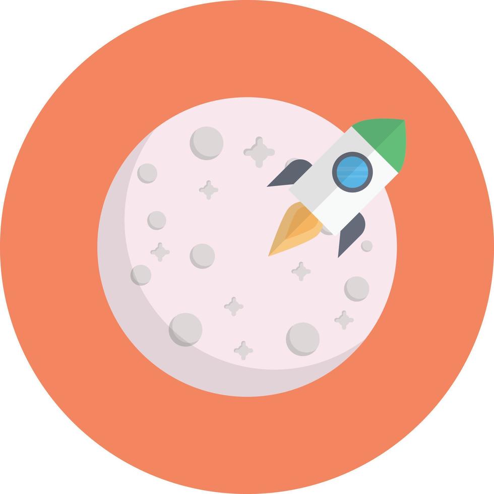 lua ilustração vetorial de nave espacial em um icons.vector de qualidade background.premium para conceito e design gráfico. vetor