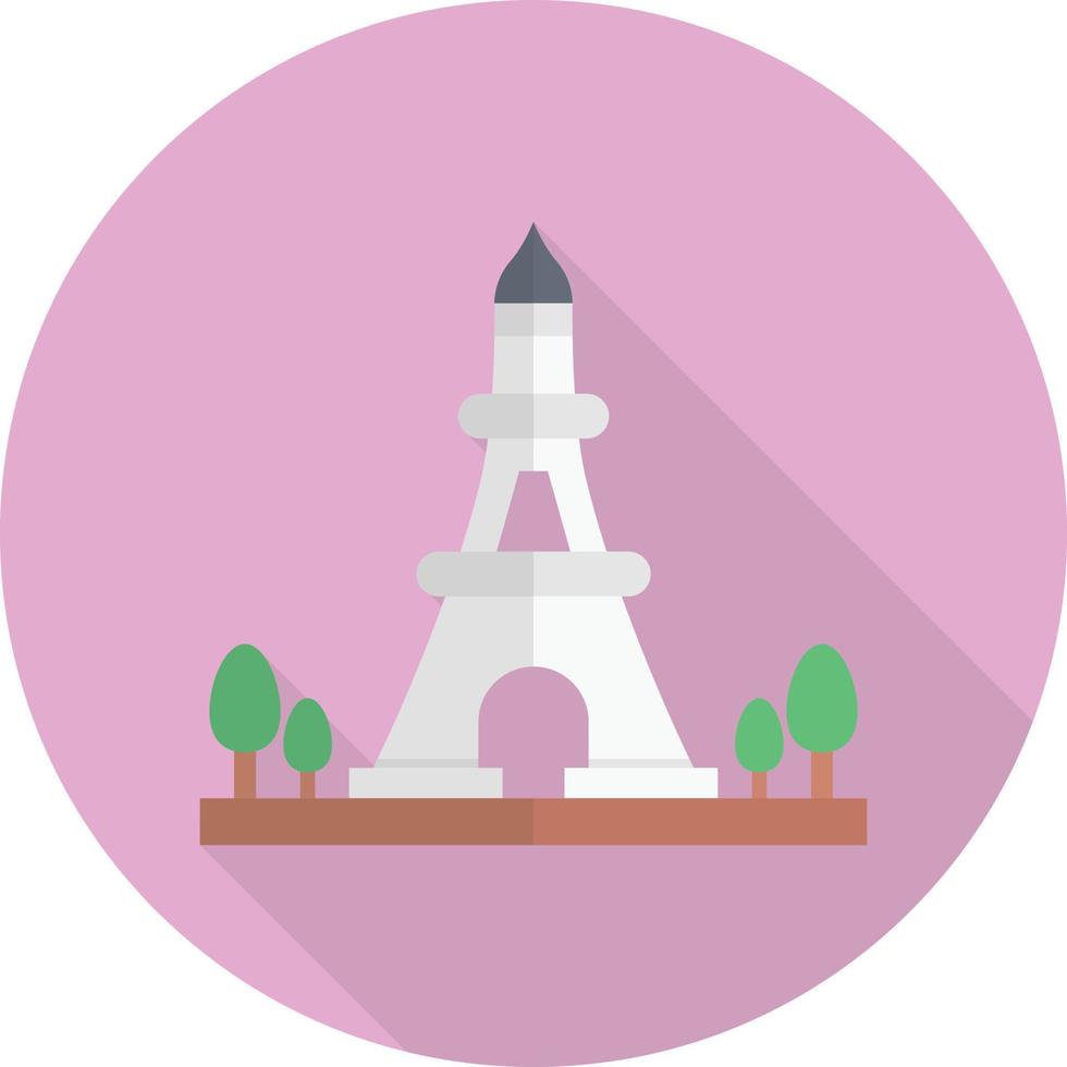 ilustração vetorial da torre eiffel em um icons.vector de qualidade background.premium para conceito e design gráfico. vetor