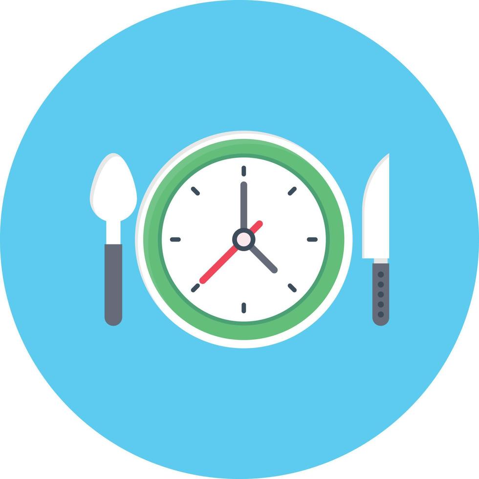 ilustração em vetor de tempo de restaurante em um icons.vector de qualidade background.premium para conceito e design gráfico.