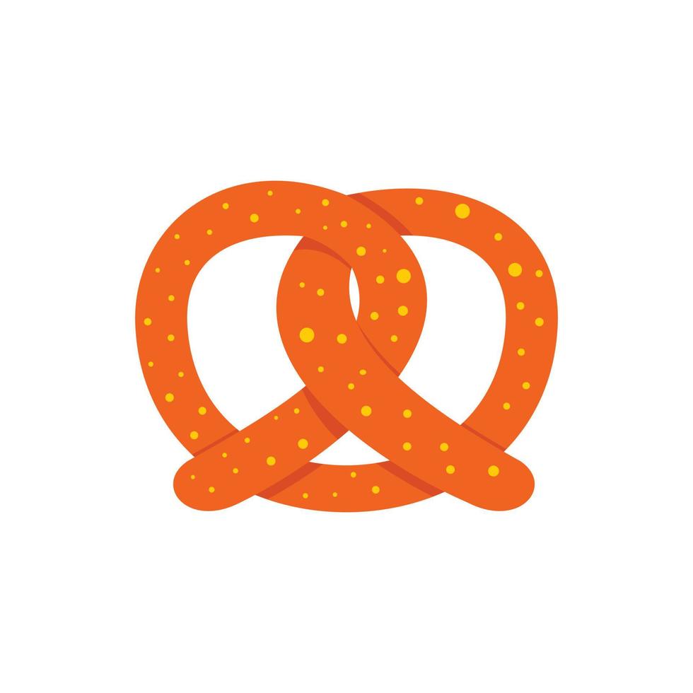 ícone de pretzel, estilo simples vetor