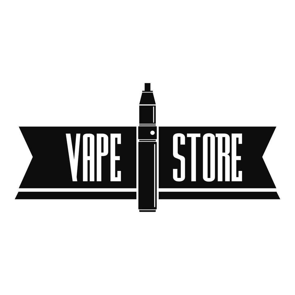 logotipo da loja vape, estilo simples vetor