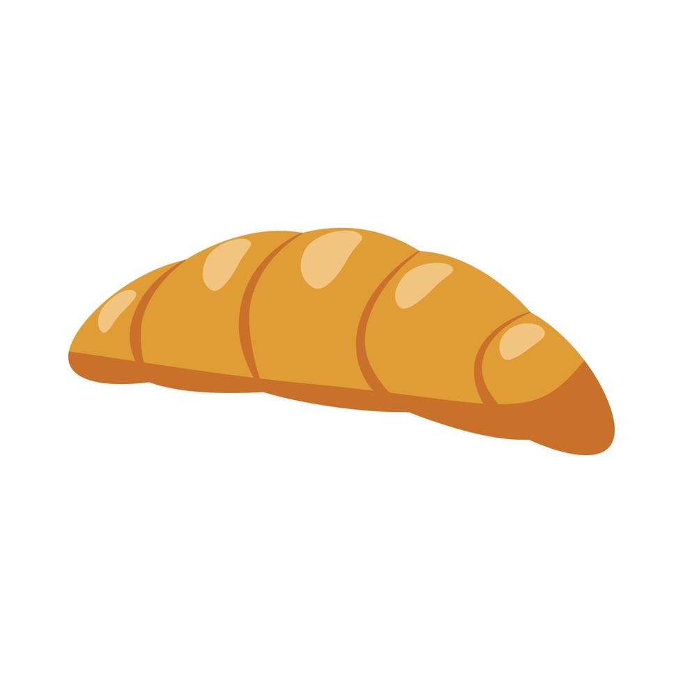 ícone de croissant, estilo cartoon vetor