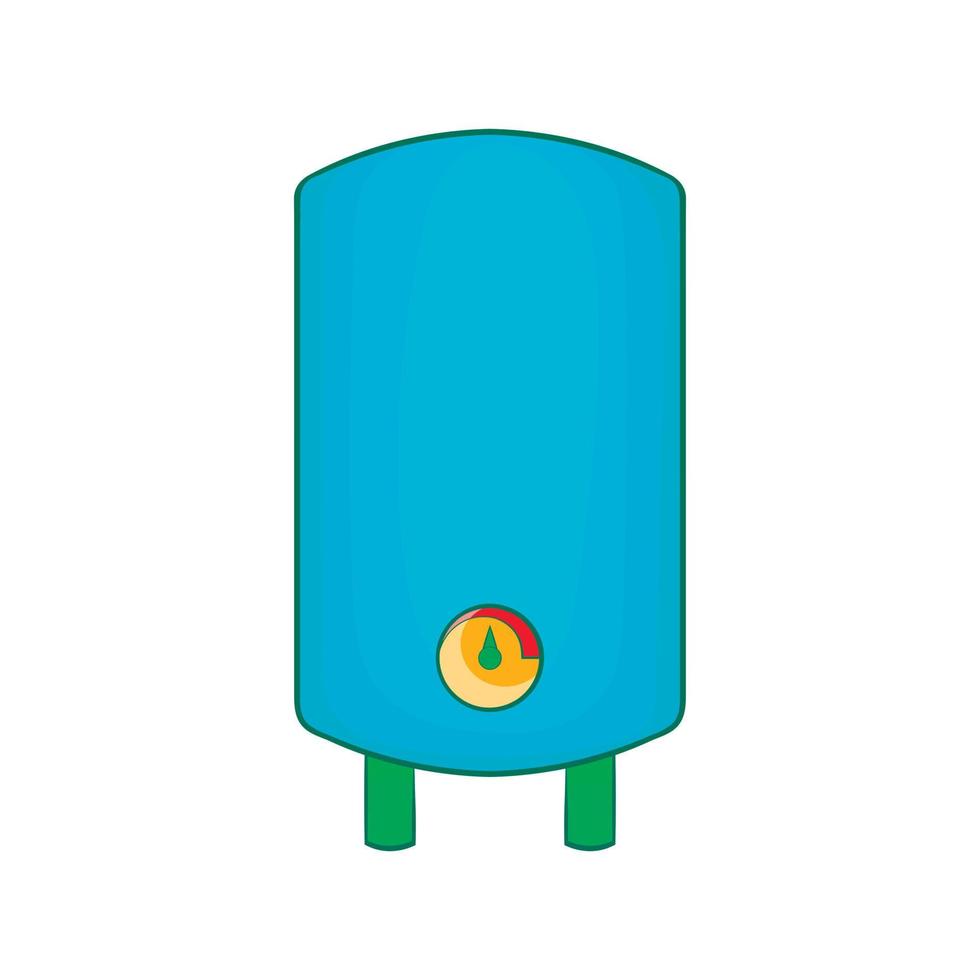 caldeira, ícone de aquecedor de água, estilo cartoon vetor