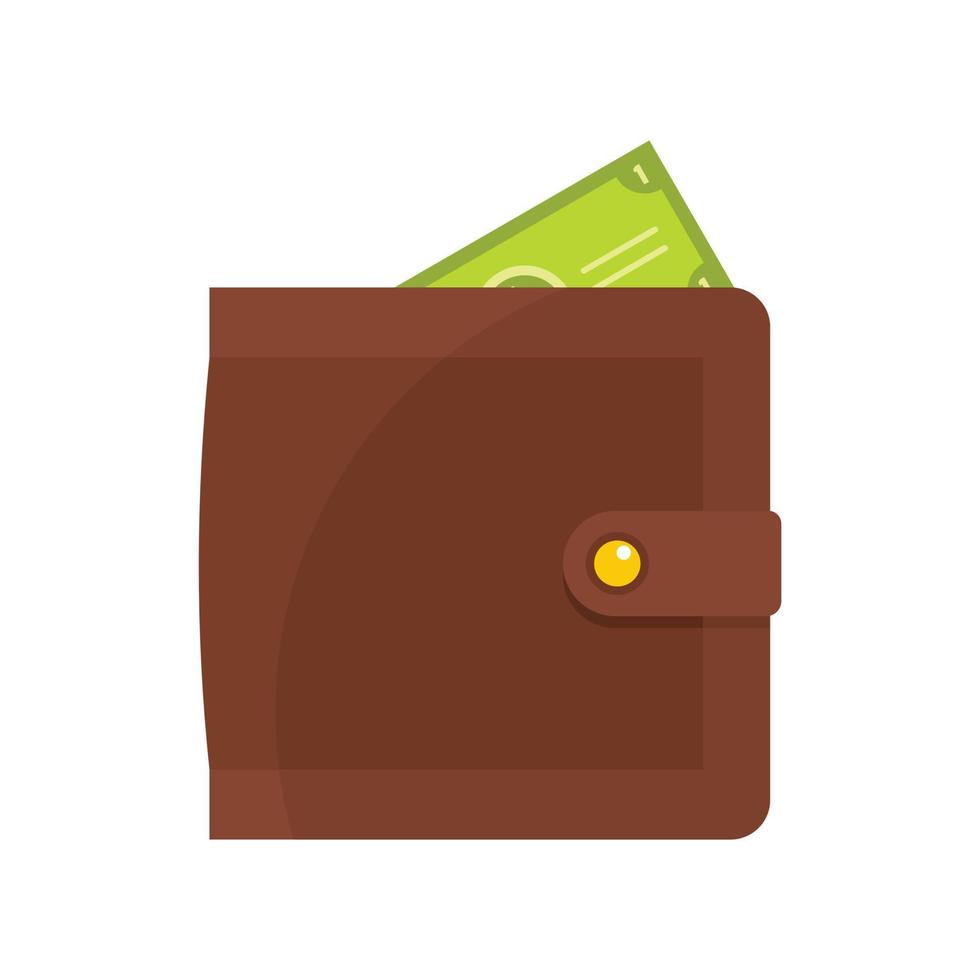 ícone de pagamento de bolsa, estilo simples vetor
