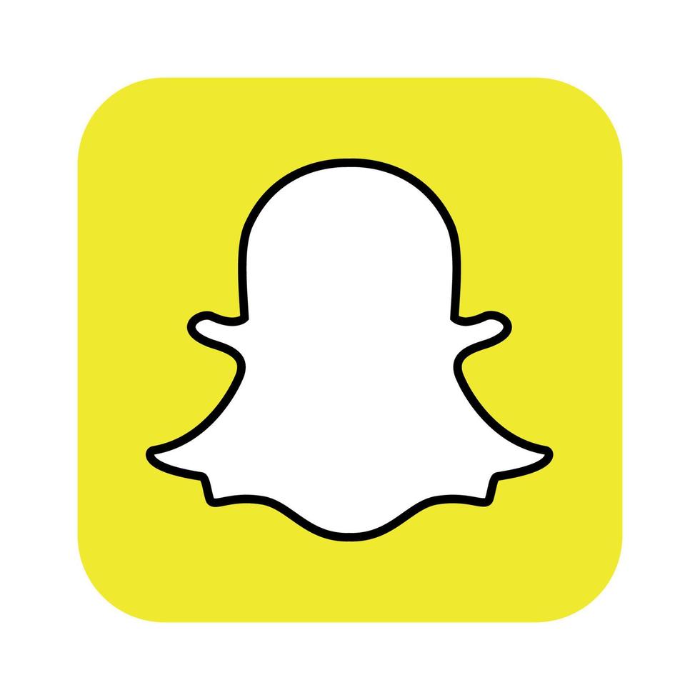logotipo do snapchat em fundo transparente vetor