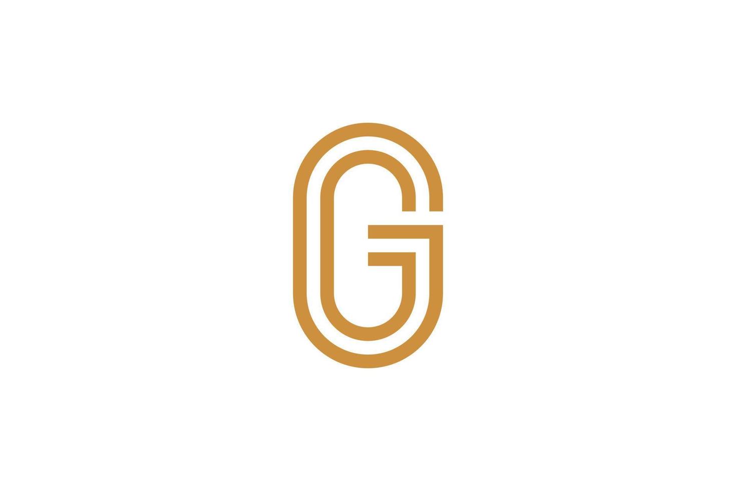 modelos criativos de logotipos da letra g vetor
