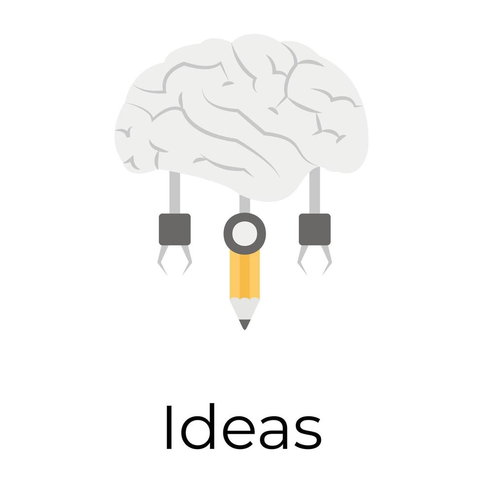 idéias modernas de brainstorming vetor