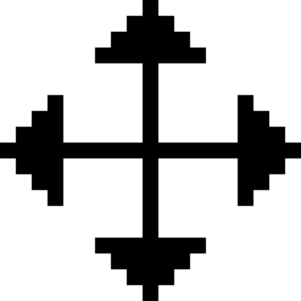 estilo de pixel de seta de sinal de ícone de internet. vetor