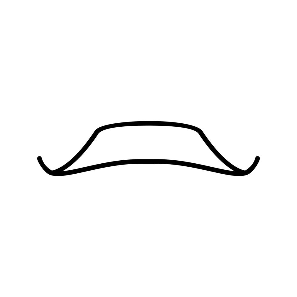 ícone de vetor de bigode