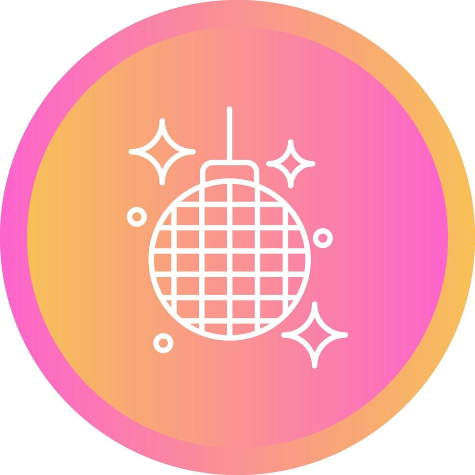 ícone de vetor de bola de discoteca