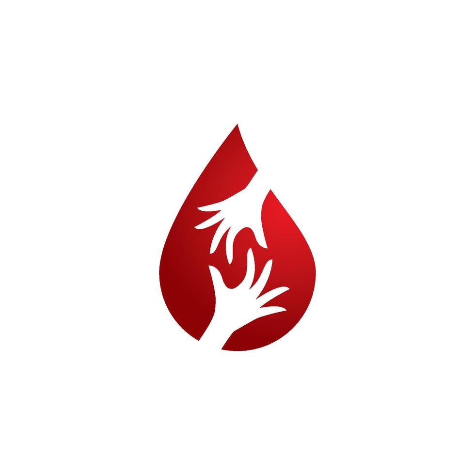 imagens de logotipo de gota de sangue vetor