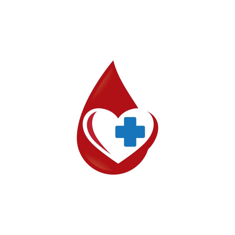 imagens de logotipo de gota de sangue vetor