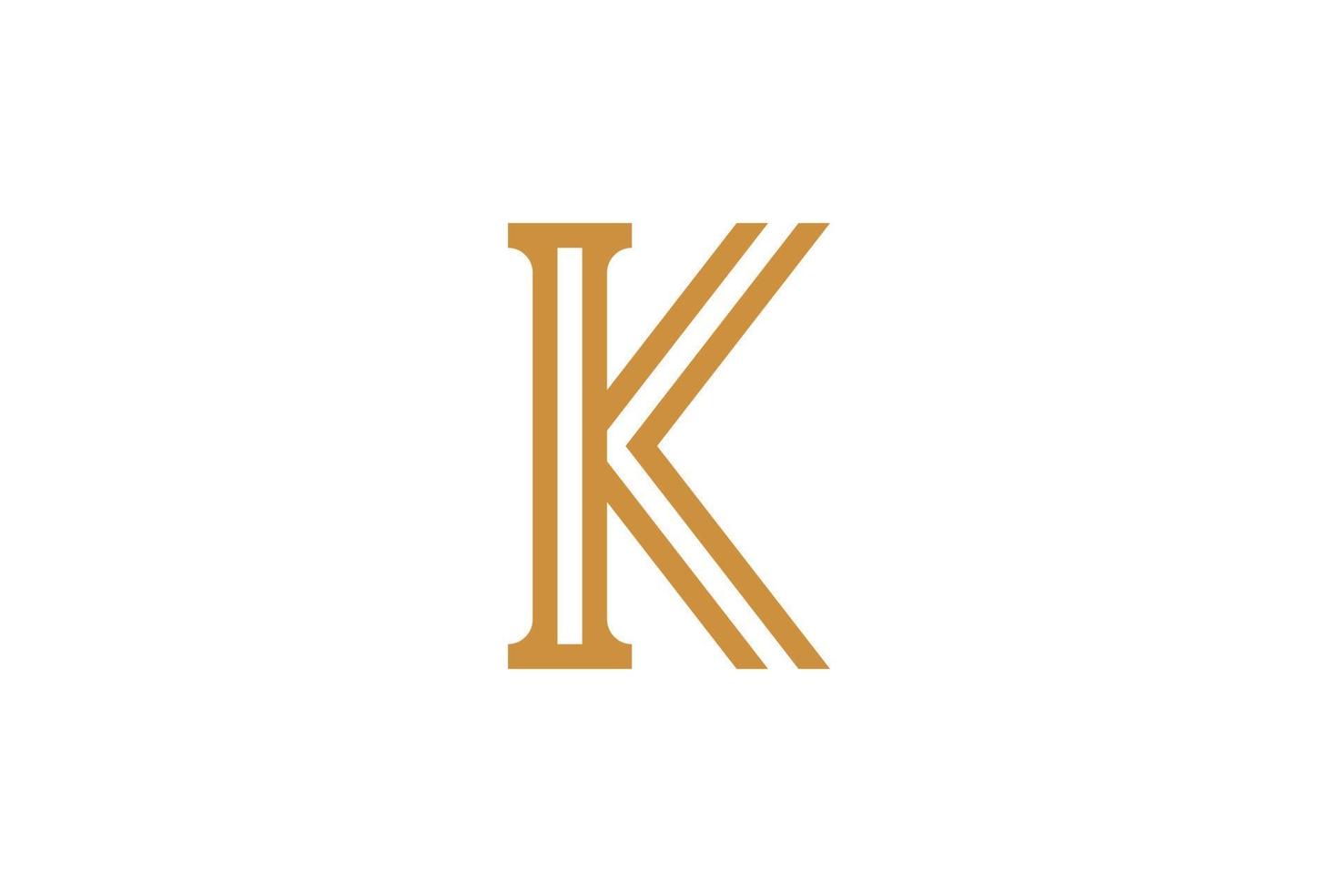logotipo colorido da letra k vetor