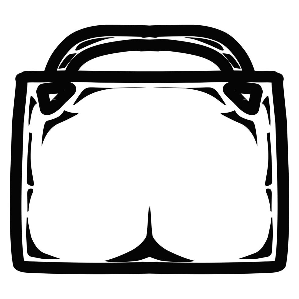 design vetorial de bolsa feminina adequado para logotipos, adesivos e outros vetor