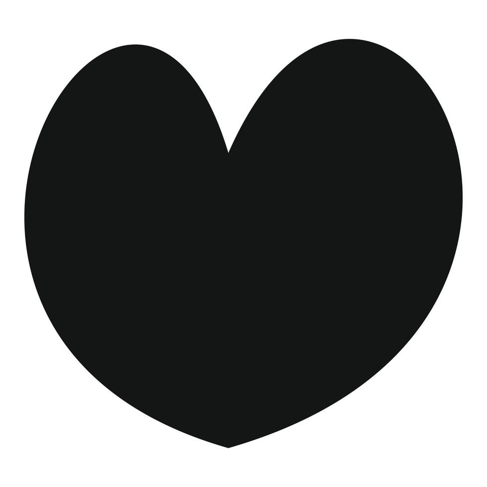 ícone de coração confiável, estilo simples. vetor