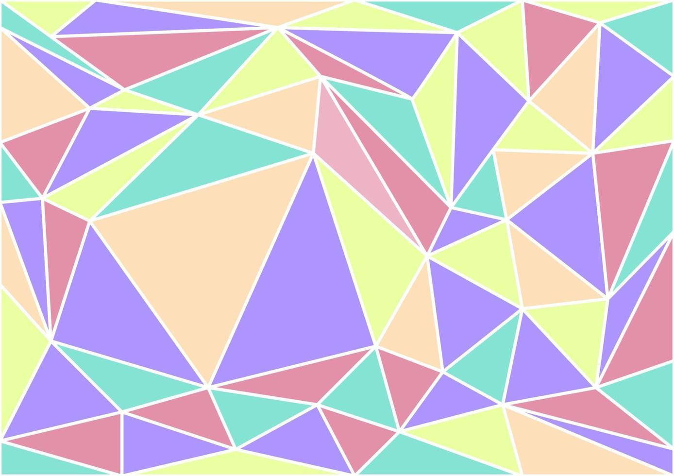 polígono de vetor, pastel de triângulo abstrato, fundo geométrico, ilustração de eps 10. vetor