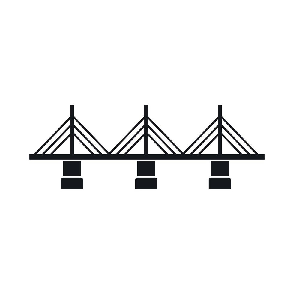 ícone da ponte, estilo simples vetor