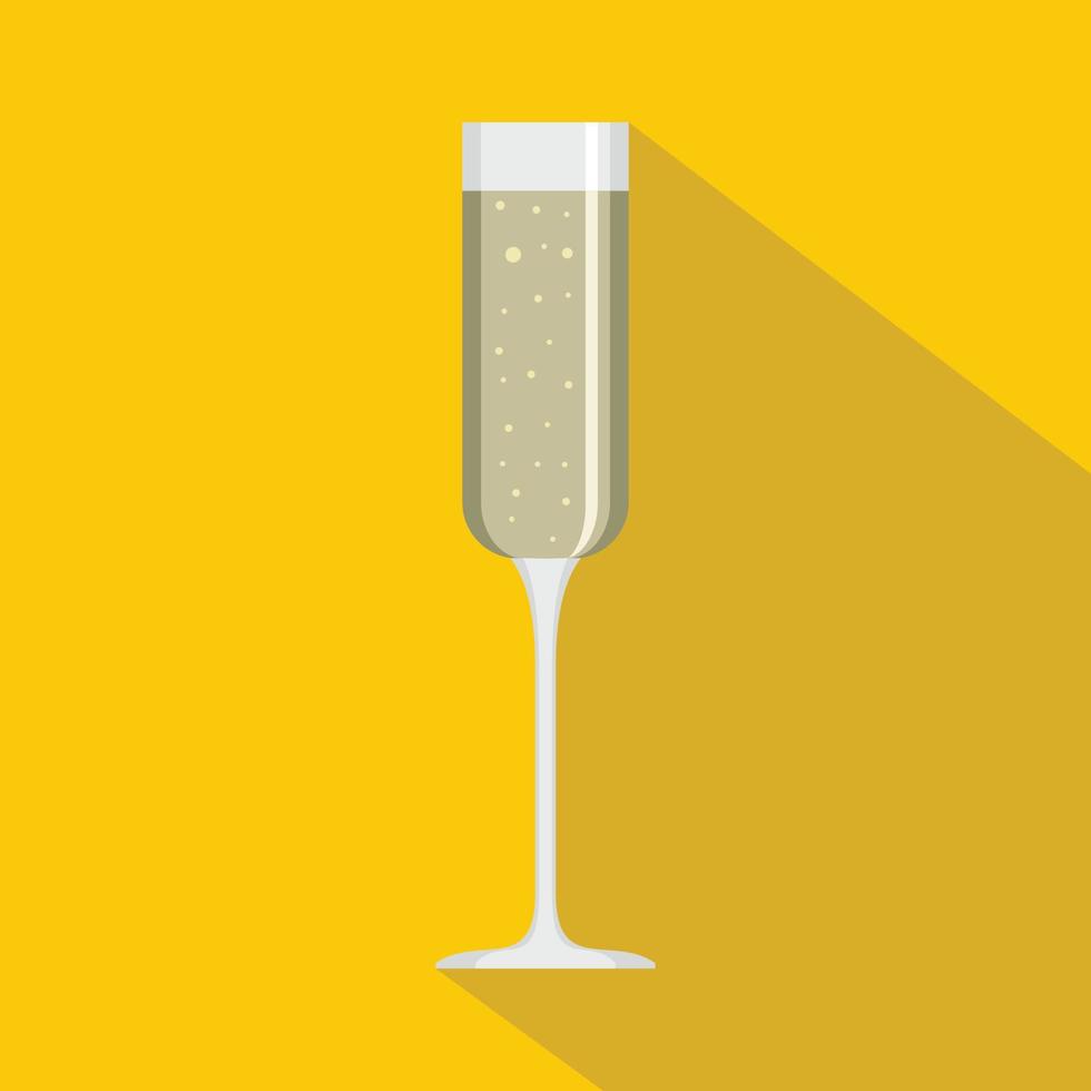 ícone de taça de champanhe, estilo simples vetor