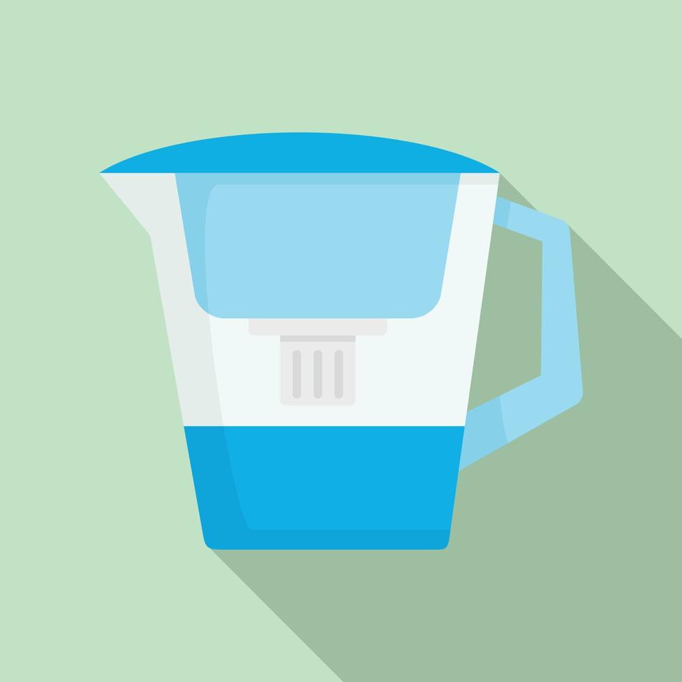filtrar o ícone do jarro de água, estilo simples vetor