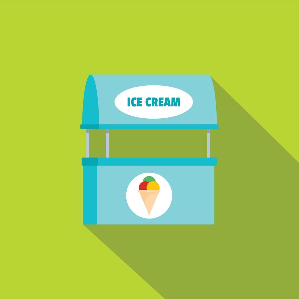 ícone de venda de creme de gelo, estilo simples. vetor