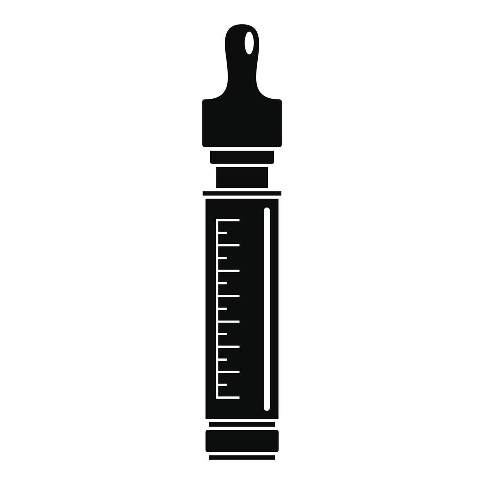 ícone de dose vape, estilo simples vetor