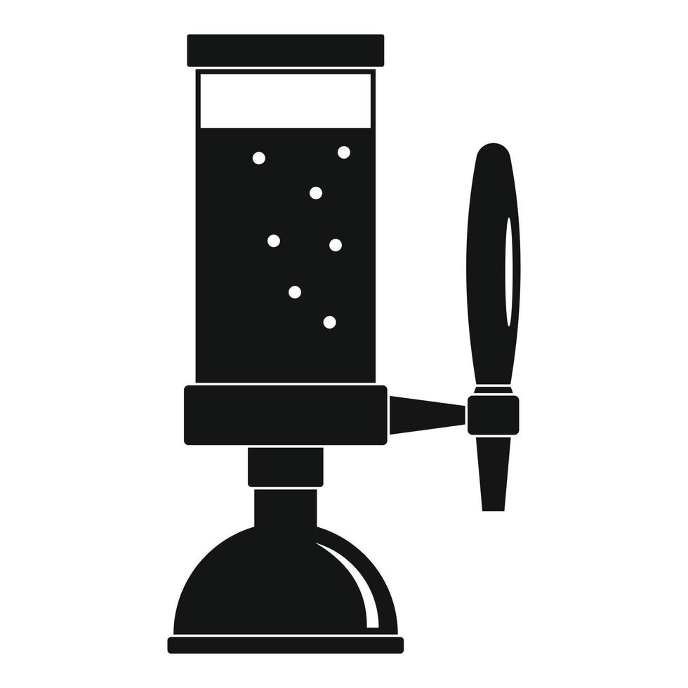 ícone de torneira de cerveja, estilo simples vetor