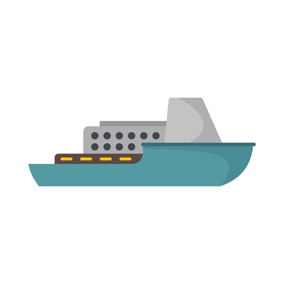 ícone de cruzeiro de navio, estilo simples vetor