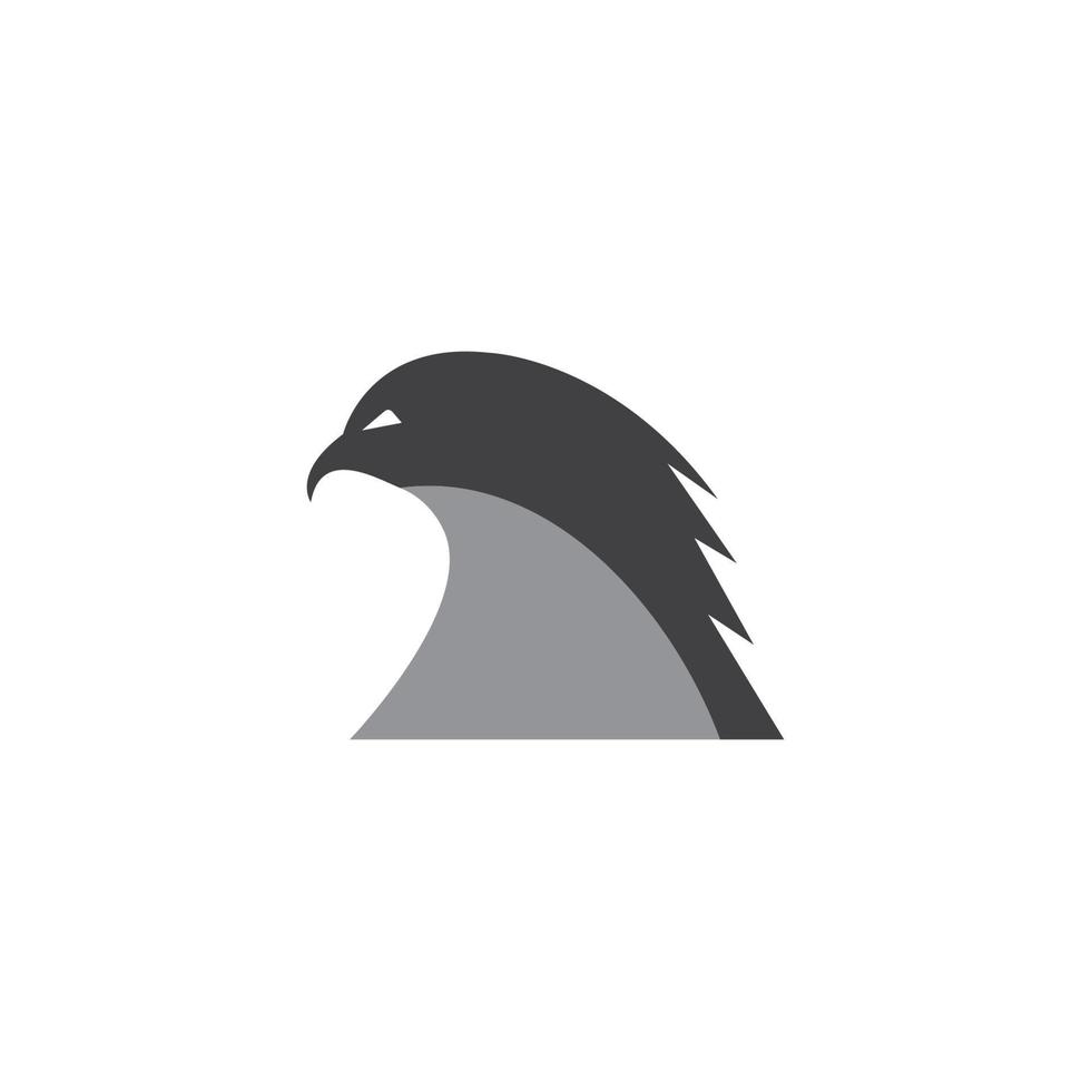 design de ilustração vetorial de modelo de logotipo de águia falcão vetor