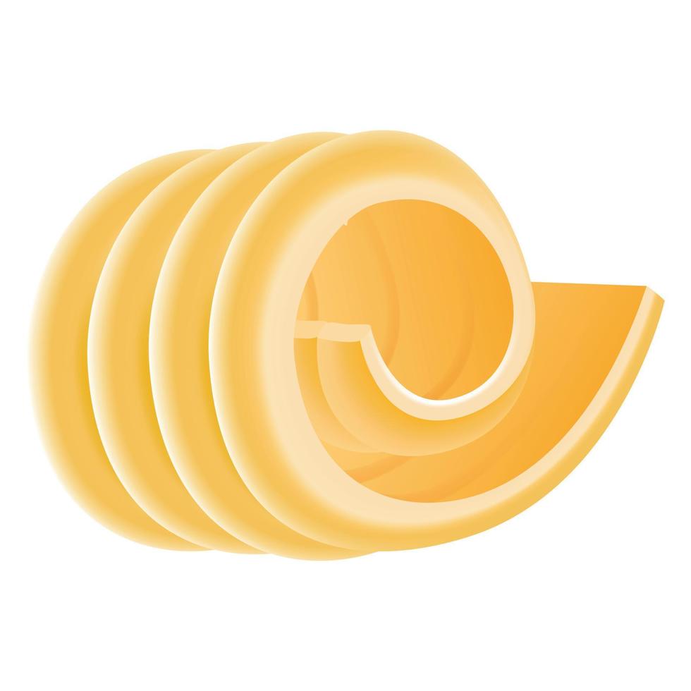 ícone de manteiga de onda, estilo realista vetor