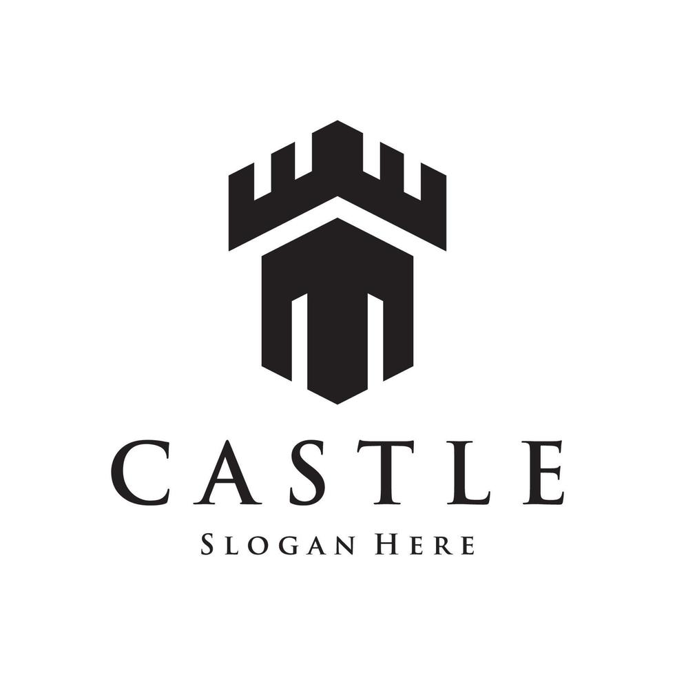 modelo de logotipo de castelo antigo design criativo, Castle.logos antigos históricos para empresas e museus. vetor