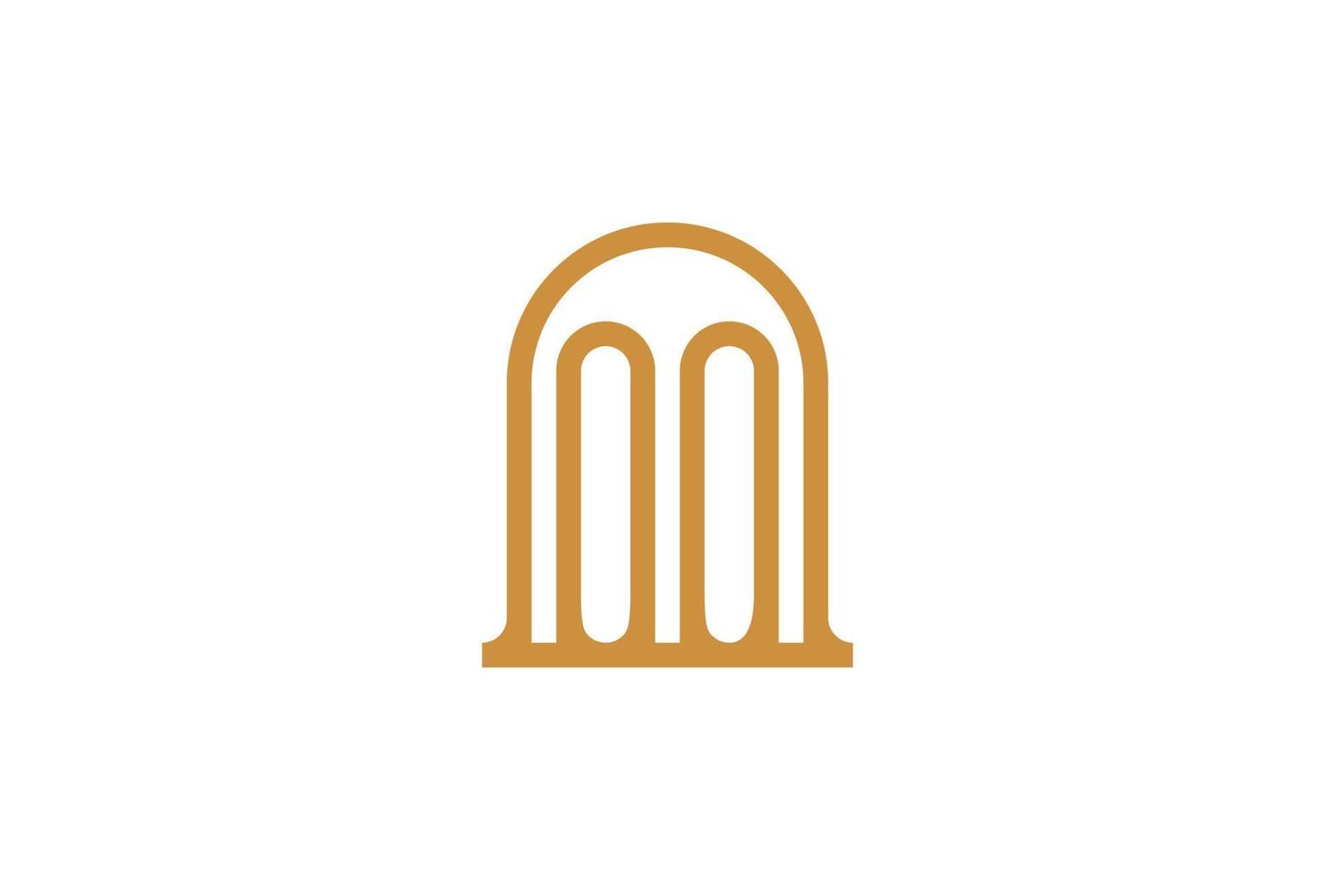 logotipo monoline moderno abstrato da letra n vetor