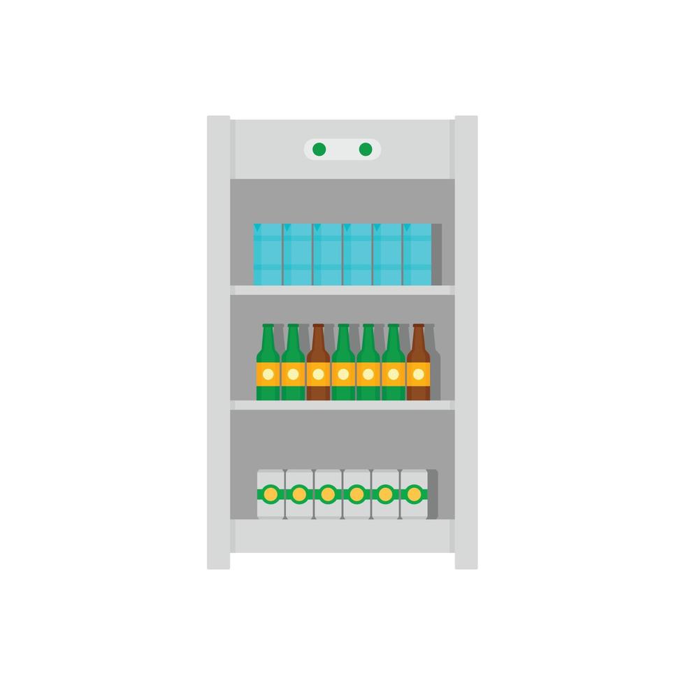ícone de geladeira de bebidas, estilo simples vetor