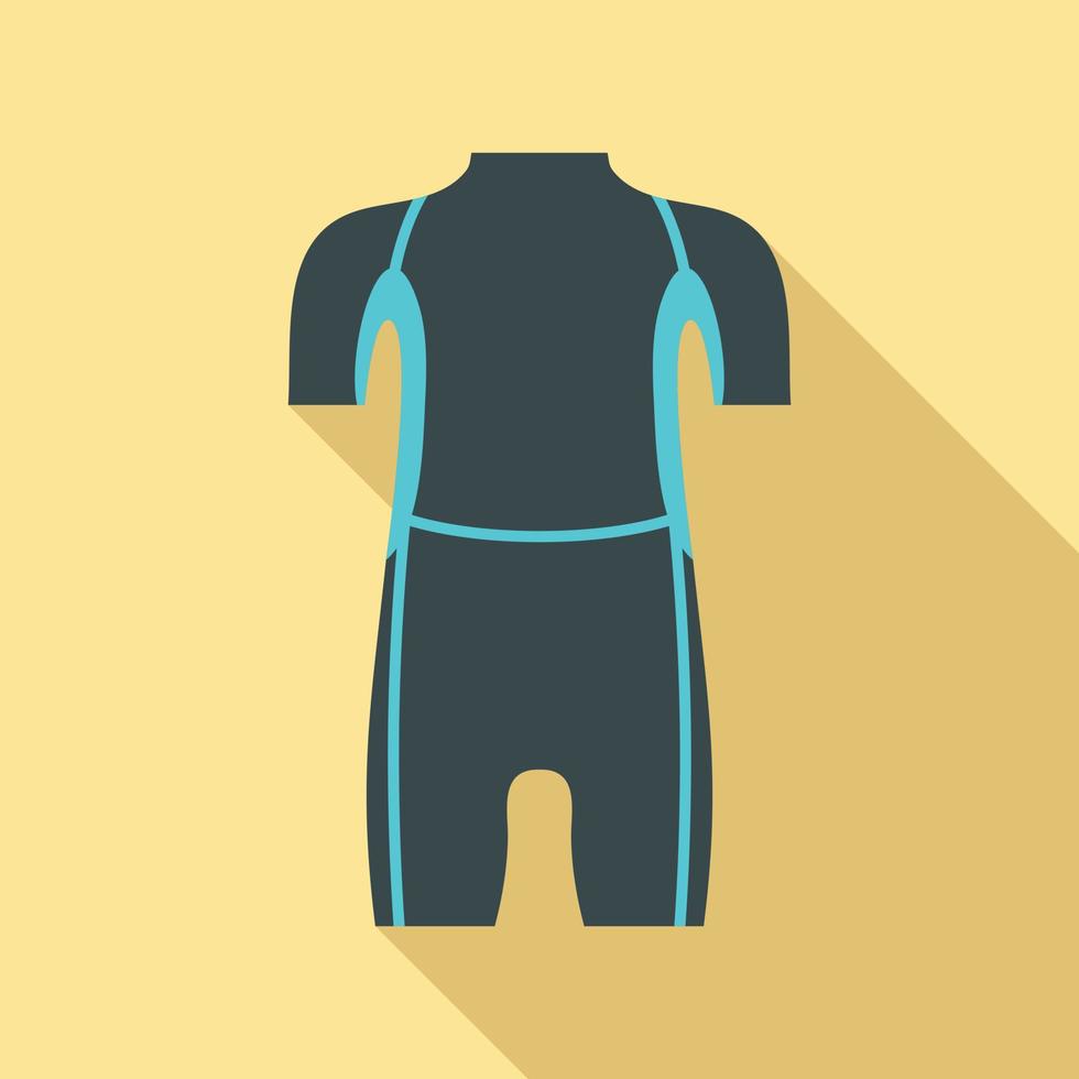 ícone de roupa de mergulho de mergulho, estilo simples vetor