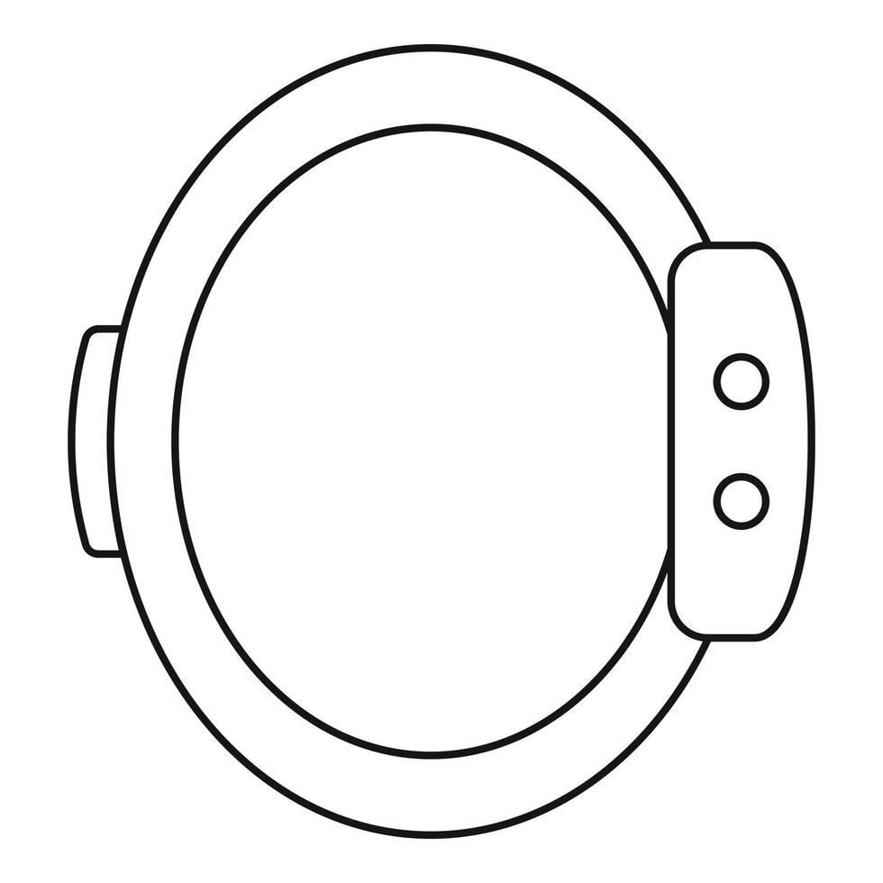 ícone de pulseira inteligente, estilo de estrutura de tópicos vetor