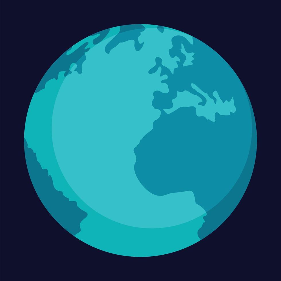ícone da terra do globo, estilo simples vetor