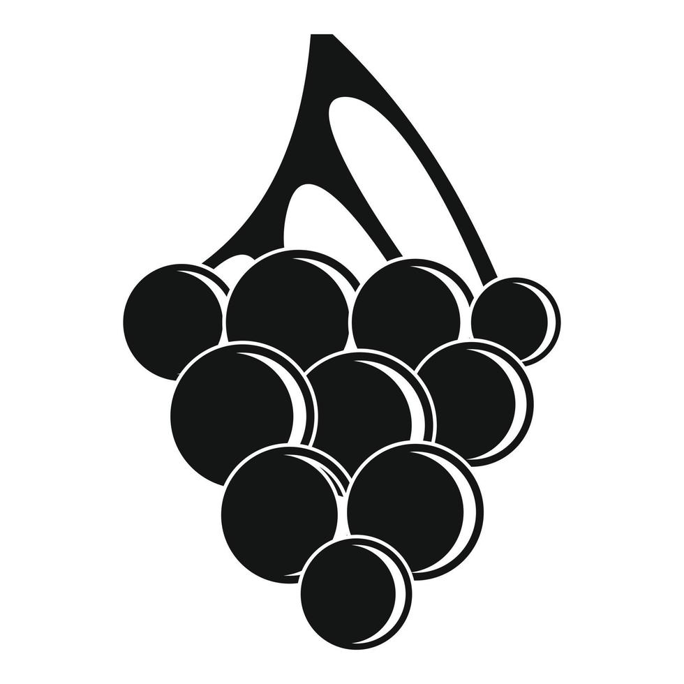 ícone de uva sultana, estilo simples vetor